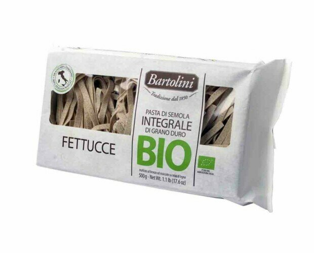Bartolini Fettucce. Pasta fettucce integral procedente cultivo ecológico