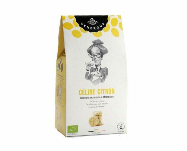 Celine Limon 120g. Galleta de mantequilla al aroma de replique de limón
