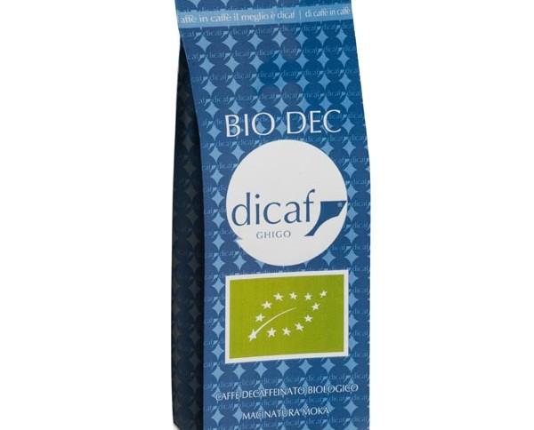 Dicaf biológico descafeinado. Café molido, envase 250 gramos