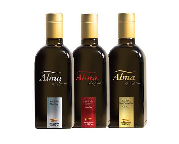 Pack de tres variedades de aceite. Virgen Extra, Picual y Aceite de Oliva en Rama