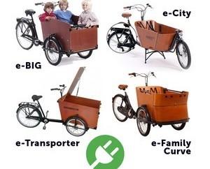 Bicicletas e-cargo. eCargo, eCity, eFamily o eTransporter