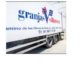 Transporte propio. Flota propia de camiones. Reparto en Comunidad de Madrid. En menos de 24 horas desde la puesta.