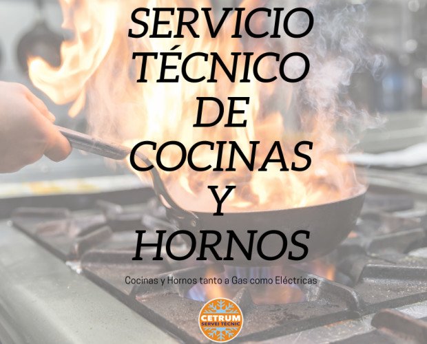 Cocinas y Hornos. Servicio Técnico de cocinas y hornos en Barcelona
