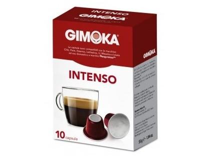 Gimoka Intenso. Esta cápsula ha sido fabricada con los mejores cafés provenientes de América Central, Brasil, India e Indonesia