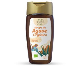 Sirope De agave bio. El sirope de agave es un endulzante. Se lo conoce también como ‘miel de agave’