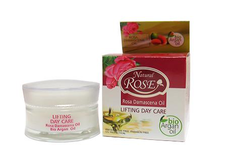 Crema Facial de Día. Con aceites de Rosa Damascena & Bio Argán