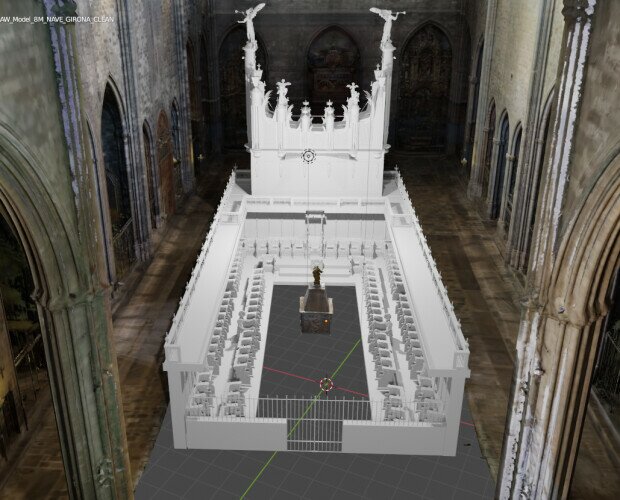 Coro virtual. Reconstrucción virtual Coro de la catedral de Girona