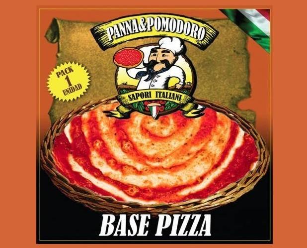 Bases de pizzas. Pack de 1 unidad