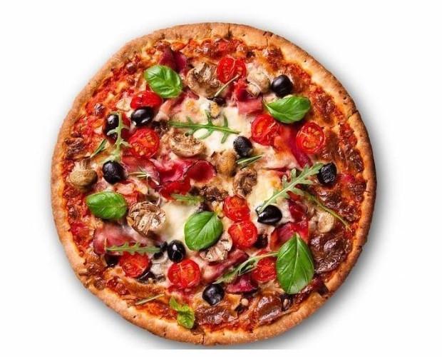 Tomate y albahaca. Pizza sabor tomate y albahaca