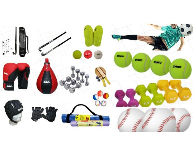 Artículos y accesorios deportivos. Artículos y accesorios deportivos variados