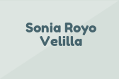 Sonia Royo Velilla