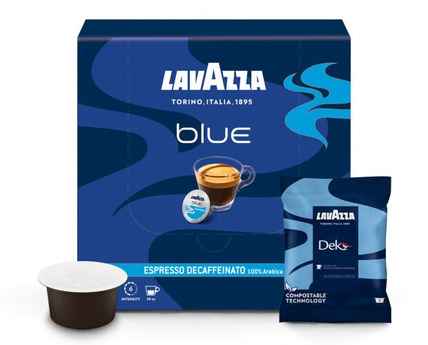 Descafeinado Suave - Lavazza BLUE. Capsulas de café profesional compostable, compatibles con los sistemas Lavazza BLUE