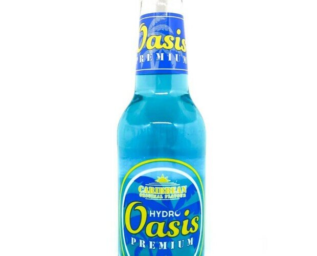 Cerveza azul. Oasis Hidro – Bebida de moda, cocktail sabor multifrutas, mango, mojito, fresa. 330ml