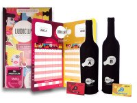 Regalos Personalizados. Pack regalo Juego del Vino Ludicwine en formato de caja de 2 botellas. (9 ediciones)
