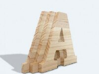 Letras Corpóreas. Letras de madera con tipografía personalizadas en DM o Natural. Somos fabricantes.
