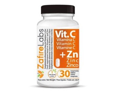 Vitamina C. Complemento alimenticio a base de Vitamina C y Zinc