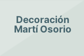Decoración Martí Osorio