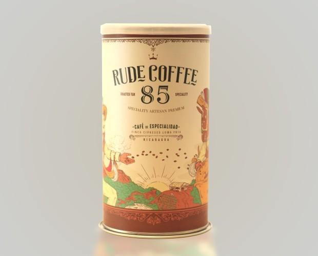 Café ecológico. Packaging Rude Coffee 85 - Nicaragua