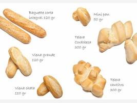 Pan del Día. Pan de viena, barra corta, mini panes