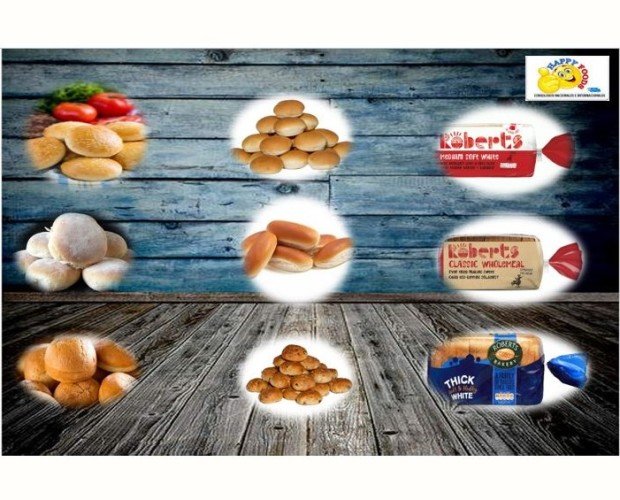 Panes. Panes de importación, pan de sandwich, pan de hamburguesa con harina / semillas, pan de hotdog importado, bollo con pasas