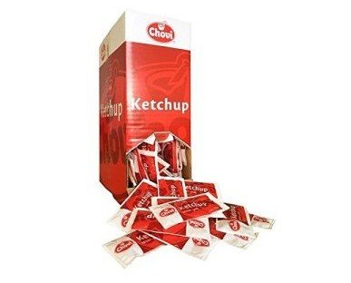 Ketchup. Contiene 200 bolsas de 12 g