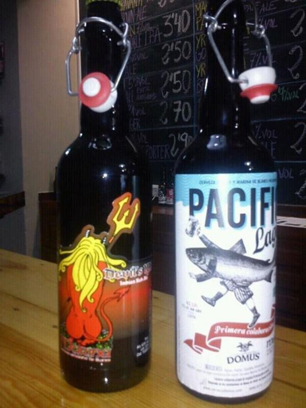 Devils IPA y Pacific Lager. Marina Cerveza Artesanal