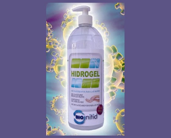 Hidrogel. Geles desinfectantes especialmente formulados para la higienización y protección