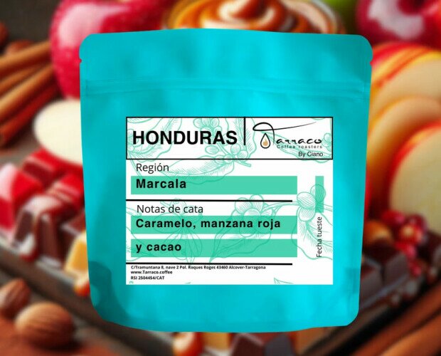 Café Honduras Marcala. Café Honduras Marcala. Caramelo, manzana roja y cacao