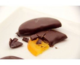 Naranja Chocolate. Naranja valenciana de temporada con chocolate negro.