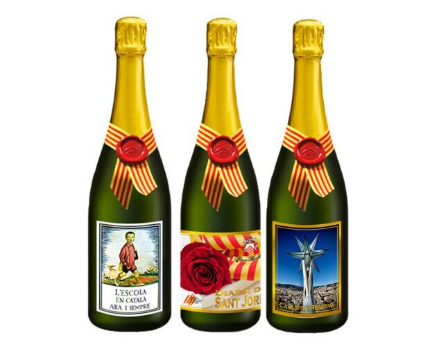 3 botellas Sant Jordi. 3 botellas de cave especial Sant Jordi