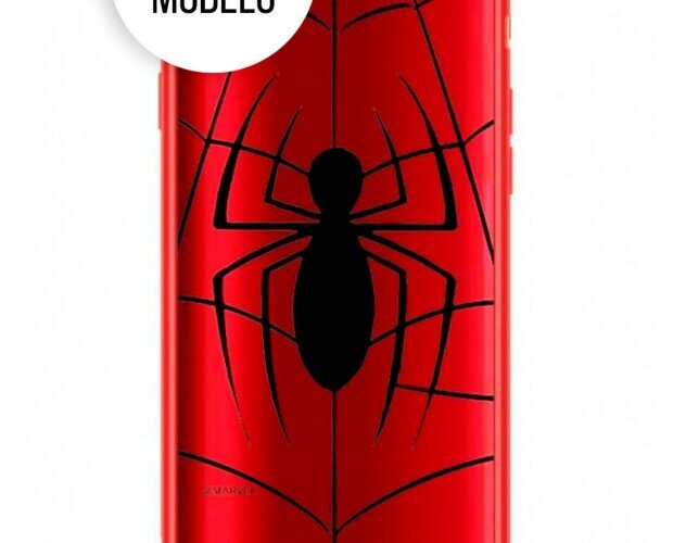Funda Marvel. unda Marvel Spiderman Silicona Luxury Chrome Rojo