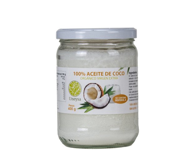 Alimentos Dietéticos.Aceite de coco ecológico de distintos origenes, Filipinas o Sri Lanka.