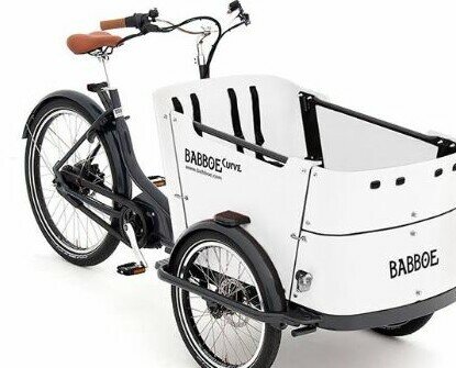 babboe. bicicleta de carga para llevar a los niños, la compra, etc.