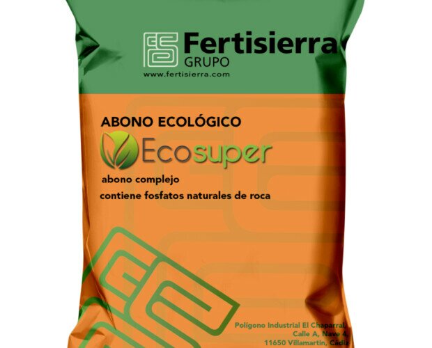 EcoSuper. Abono fosfatado, a partir de fosfatos minerales naturales ecológicos