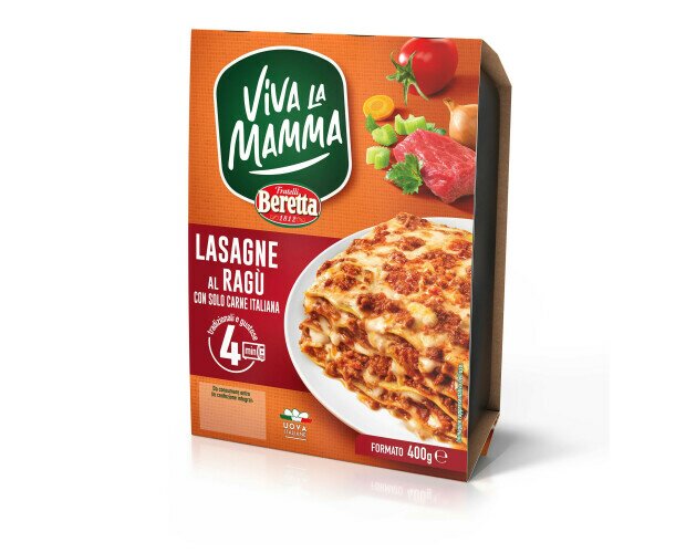 Lasagne al Ragù VLM 400g. Lasaña al ragú de 400g. Elaborada con ingredientes de calidad