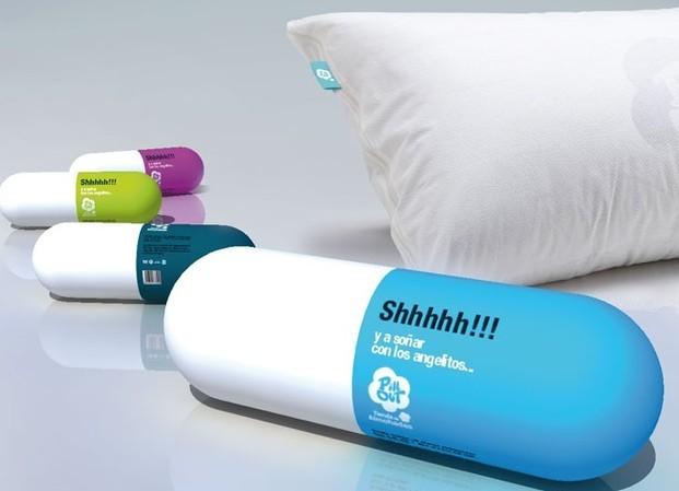 Diseño Packaging. Pill Out Tienda de almohadas