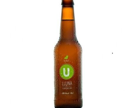 Cerveza LLuna Blat. Sabor ácido y una espuma blanca persistente