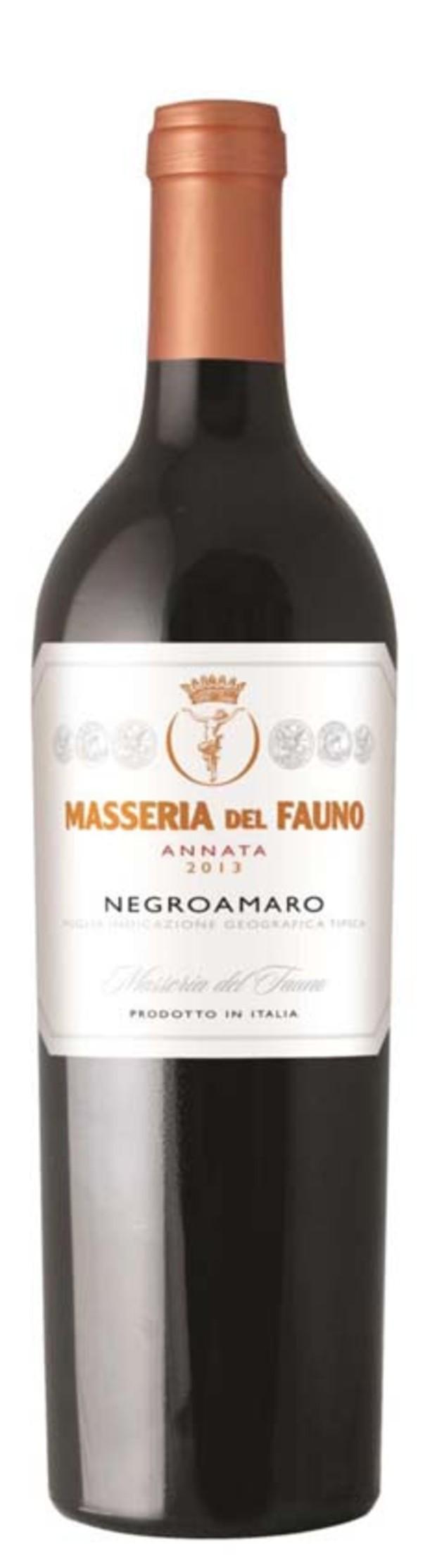 Negroamaro Puglia Masseria del Fauno new. Puglia Uva: Negroamaro 100%, 13% vol