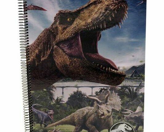 Cuadernos y Blocs de Notas.Cuaderno libreta folio 80 hojas de Jurassic World