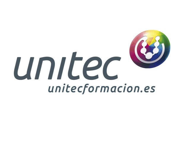 Logo y slogan. UNITEC Formación - logo slogan