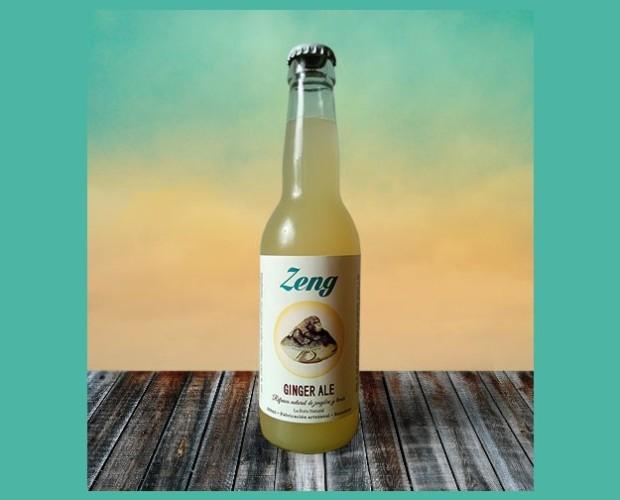 Refrescos Ecológicos.Zeng - Ginger Ale es una bebida refrescante y energizante gracias a las propiedades del jengibre y del limón. Se prepara de manera totalmente artesanal, sin extractos ni colorantes