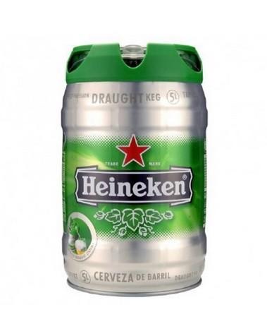 Barril de cerveza Heineken. 5 litros