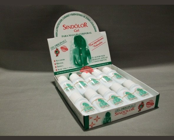Expositor Roll-on SinDóloR. Producto efectivo para tratar los dolores