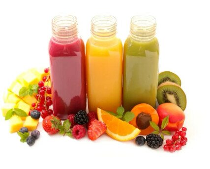 Néctares de Frutas.Diversos sabores de néctares de frutas