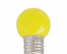 Bombillas LED. Bombilla LED E27 color amarillo 1w