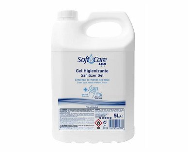 Gel hidroalcohólico 5 L. Gel higienizante