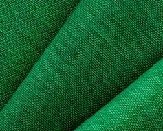 Yute color verde. Pieza textil de yute color verde