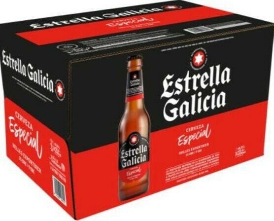 Estrella Galicia 330 ml. Estrella Galicia 330 ml caja 24 und