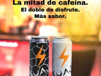 Bebidas Energéticas. Original (lata blanca) - Zero (lata negra)