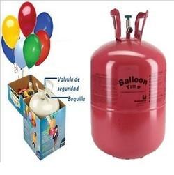Botella de helio. Decoración para fiestas